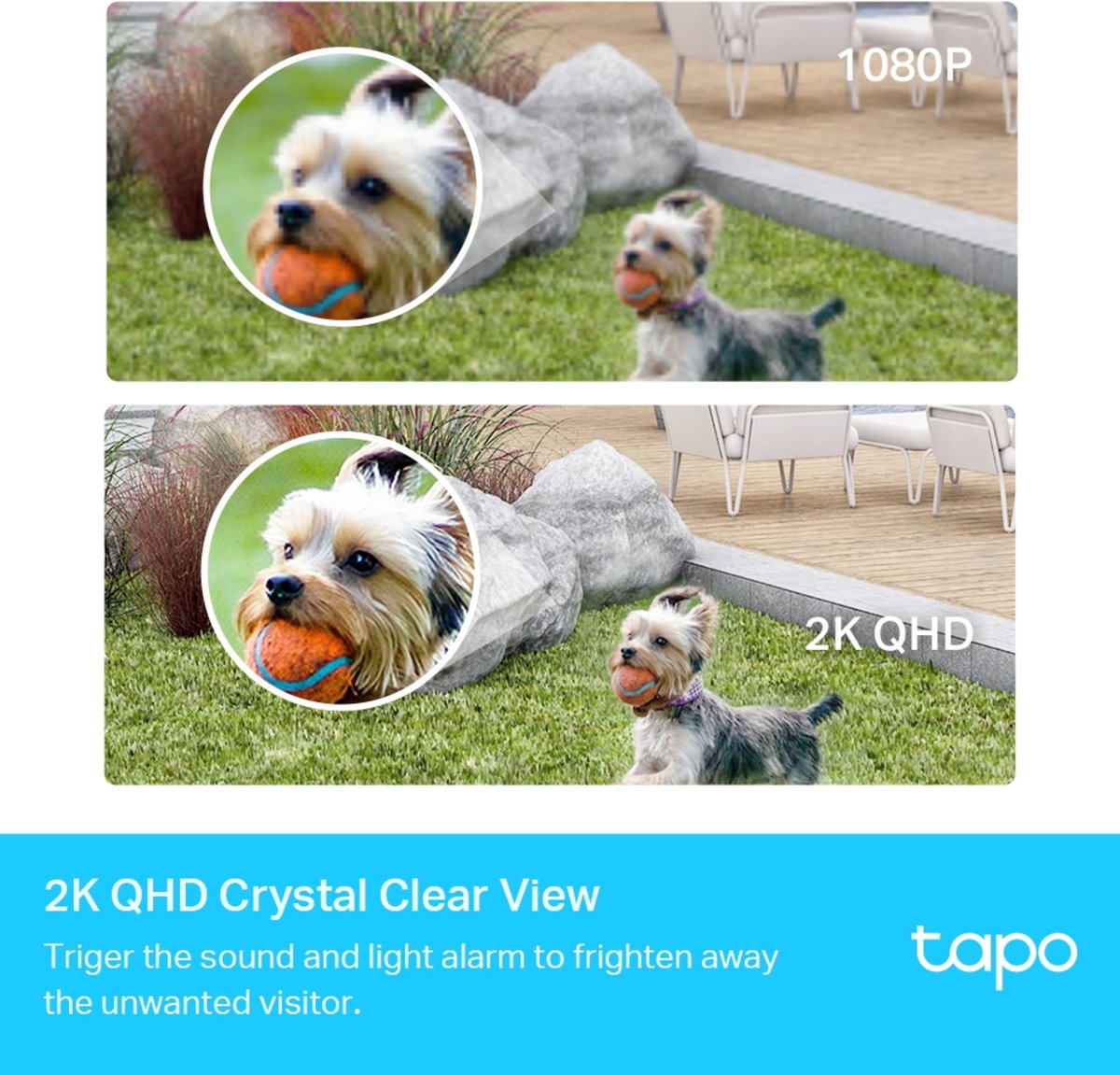 Afbeelding 3 van TP-Link Tapo C420S2 - 2 Beveiligingscamera's/IP Camera+basisstation voor binnen & buiten - 2.5K Ultra HD