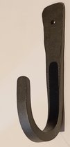 Robuuste Ophang-, Kapstokhaak, Zwart gietijzer, 13,5 x 5,5 cm