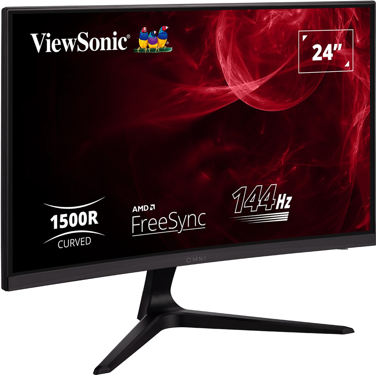Viewsonic Vx2418-c 24´´ Full Hd Va Led 165hz Gebogen Gamingmonitor Zilver One Size / EU Plug