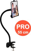 GOOS-E Tablet houder + Telefoonhouder PRO (6-14 inch) - iPad houder standaard - Flexibel & Stijlvol - met 2-weg klem - o.a. bureau, tafel en bed - NL design