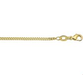 The Jewelry Collection Ketting Gourmet 1,6 mm - Zilver verguld