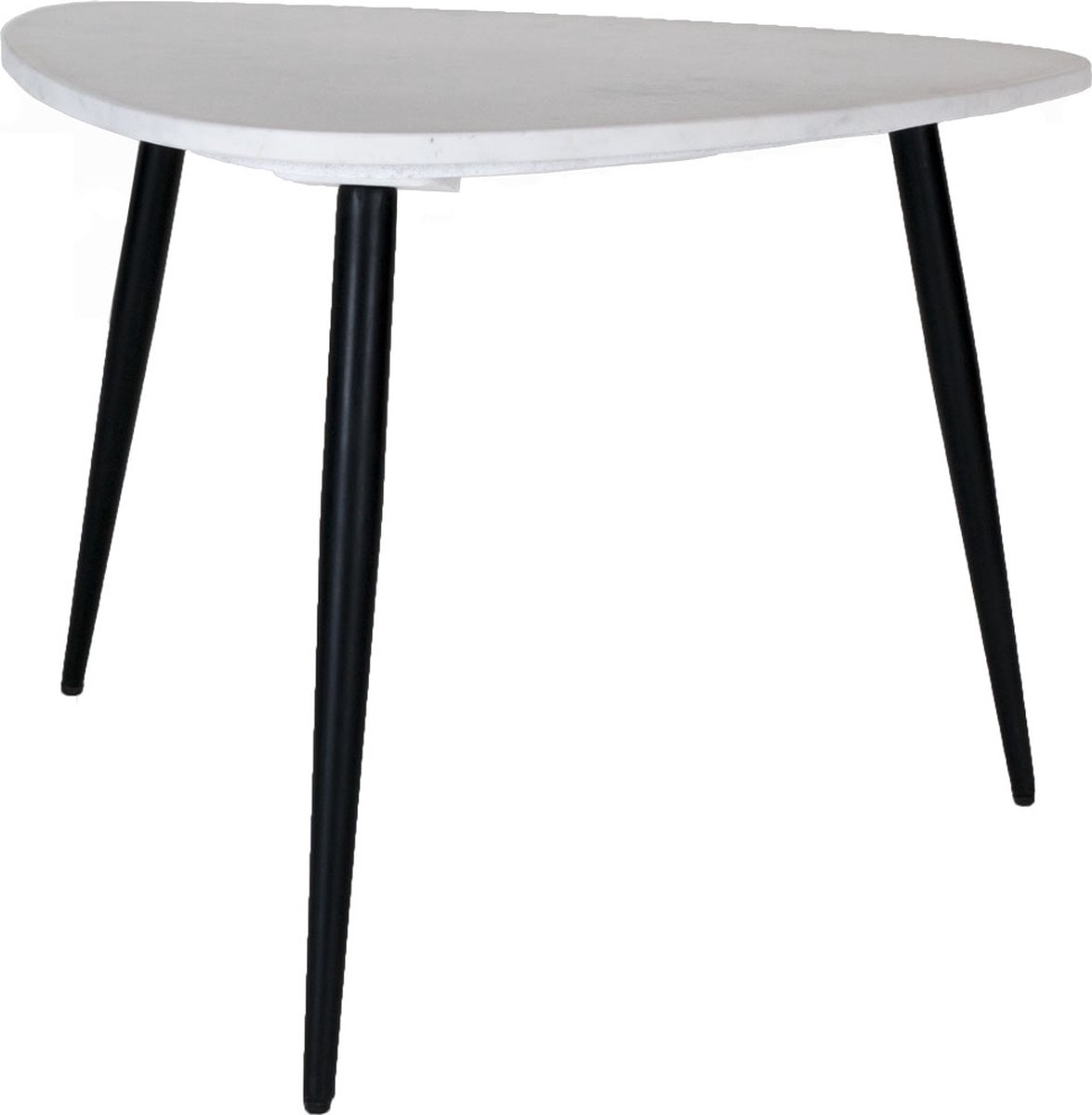 Home67 Salontafel Milou - Marmer - 70 cm - Organisch Wit