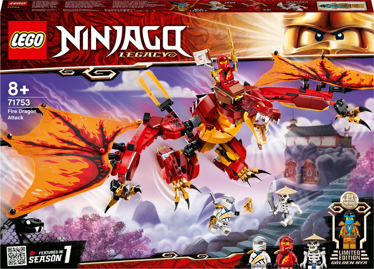 Lego 71754 ninjago le dragon de l'eau – jeu de construction ninja pour  enfants de 9 ans et plus - La Poste