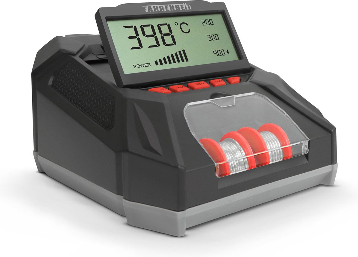 Complete Soldeerset - Soldeerbout met Digitaal Soldeerstation inclusief Tin & Spons - Instelbare Temperatuur - MAX. 450 ºC - 48W – foto 7