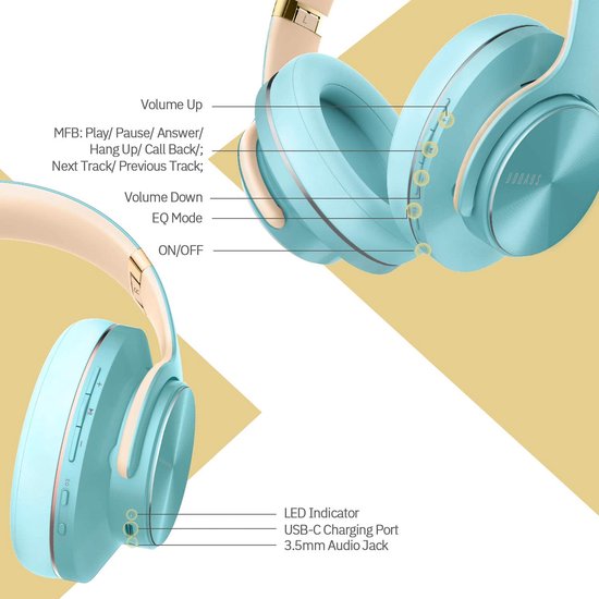 Casque Bluetooth / casque de téléphone portable avec microphone, casque  sans fil de bureau, écouteur au-dessus de la tête, casque Bluetooth de  voiture sur l'oreille pour téléphone portable