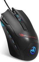 HXSJ S600 Pro Optisch Gaming Muis - Programmeerbaar - RGB licht - Ergonomisch - 7200DPI - Zwart