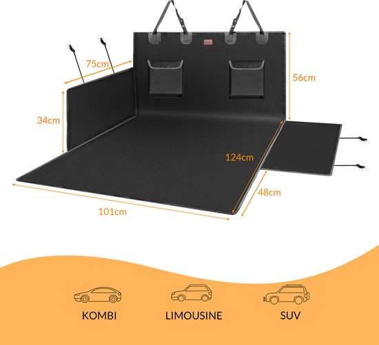 Protection de coffre Kingsleeve - Universal 600D Oxford - Zwart