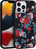 Mobigear Hoesje geschikt voor Apple iPhone 14 Plus Telefoonhoesje Hardcase | Mobigear Flowers Backcover | iPhone 14 Plus Case | Back Cover - Model 2