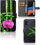 Wallet Book Case Samsung Galaxy Xcover 6 Pro Hoesje Orchidee