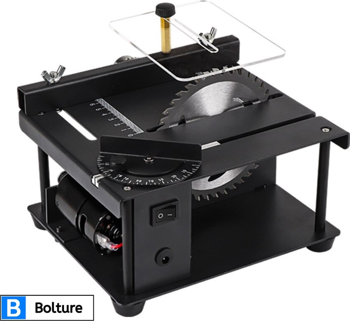 Bolture Tafelcirkelzaag - Tafelcirkelzaag Set - Tafelzaagmachine - Zagen - Polijsten - 24 V - 300 W - Zwart