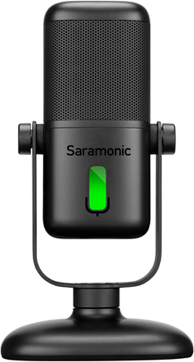 Saramonic SR-MV2000 desktop USB-microfoon met afneembare magnetische voet voor computer USB of USB-C