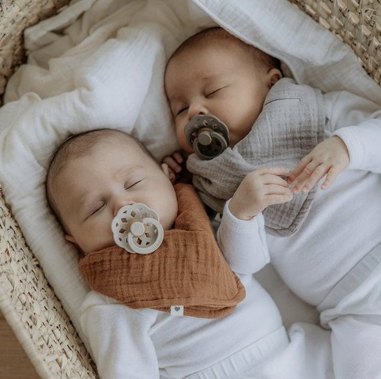 BiBS - Boheme Pacifier - Stage 1 Fopspeen - 2 stuks - Ivory / Sage van BIBS — afbeelding 5