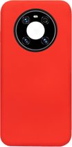 ADEL Siliconen Back Cover Softcase Hoesje Geschikt voor Huawei Mate 40 Pro - Rood