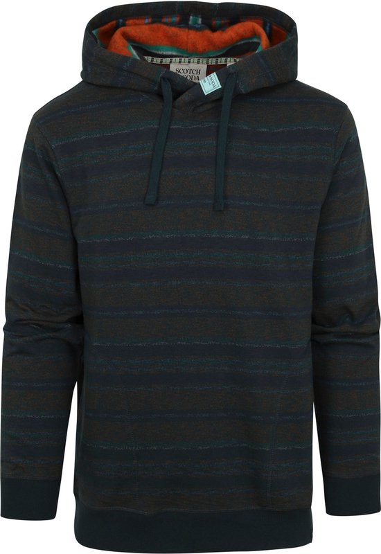 Scotch and Soda - Hoodie Contrast Dark Green - Taille M - Coupe regular