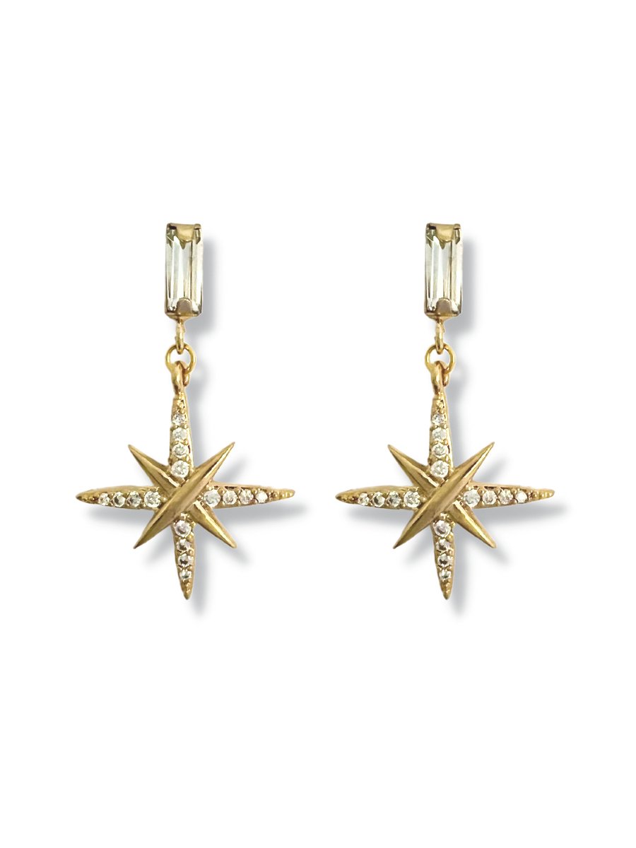 Zatthu Jewelry - N22FW518 - Jena oorbellen met ster verguld