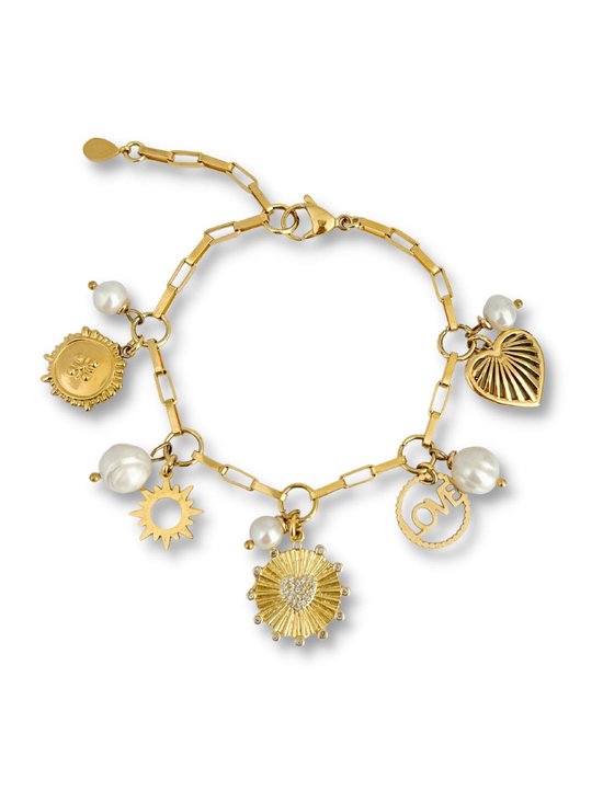 Zatthu Jewelry - N22FW523 - Bracelet à maillons Jess avec perles
