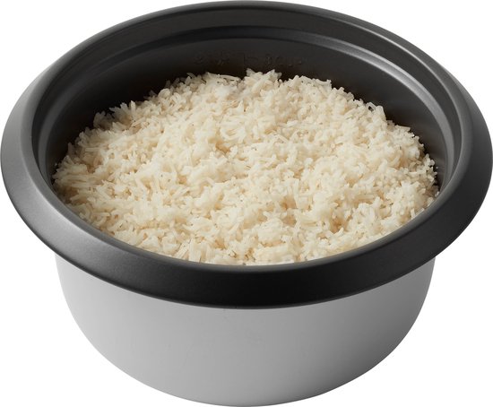 Tomado TRC1501B - Rijstkoker met stoommand - Inhoud 1,5 liter - Warmhoudfunctie - 7 porties - Anti aanbaklaag - Rice cooker - Zwart