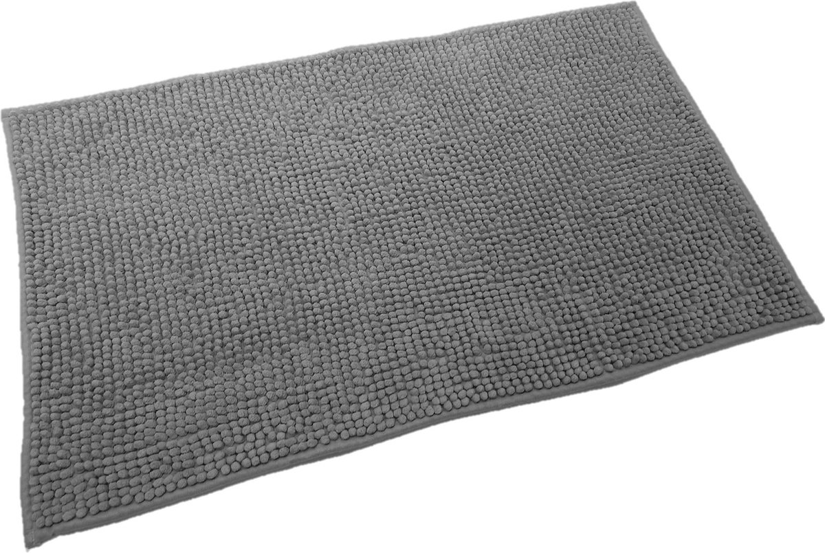 Ikado Badmat antislip, grijs 50 x 80 cm
