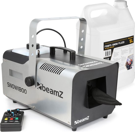 Sneeuwmachine - BeamZ SNOW1800 - inclusief 5 liter sneeuwvloeistof - 