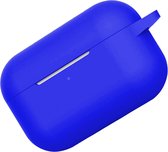 Hoes Geschikt voor AirPods Pro 2 Hoesje Cover Silicone Case Hoes - Blauw
