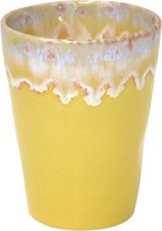 Set van 8 Costa Nova Casafina - servies - latte kopje - Grespresso geel - aardewerk - H 12 cm
