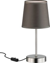 Lampe de table LED Eleganto avec interrupteur à pied - Culot E14 - Grijs - 32 cm