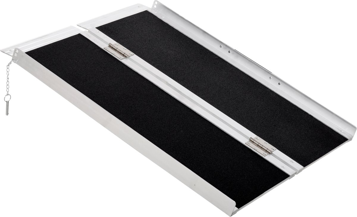 Goedkoopste HOMCOM Rolstoelhelling oprit rolstoelen rollators inklapbaar aluminium PVC 713-065