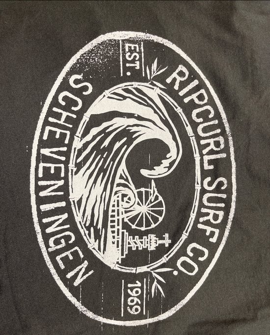 Rip Curl Heren T-Shirt Destee Scheveningen Black Stamp | bol.com