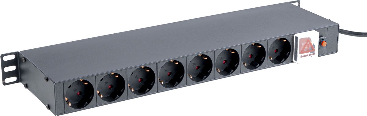 MUSIC STORE 19" Steckdosenleiste 1HE Duo 2x Schalter, 16x Schuko - PA accessoire