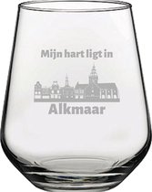 Gegraveerde Drinkglas 42,5cl Alkmaar