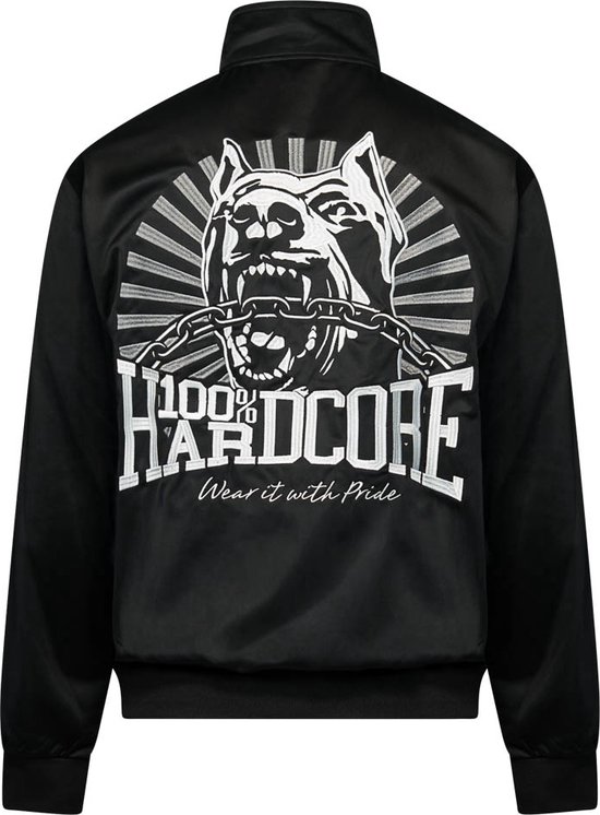 100% Hardcore Training Jacket Classic Dog-1 zwart maat XL