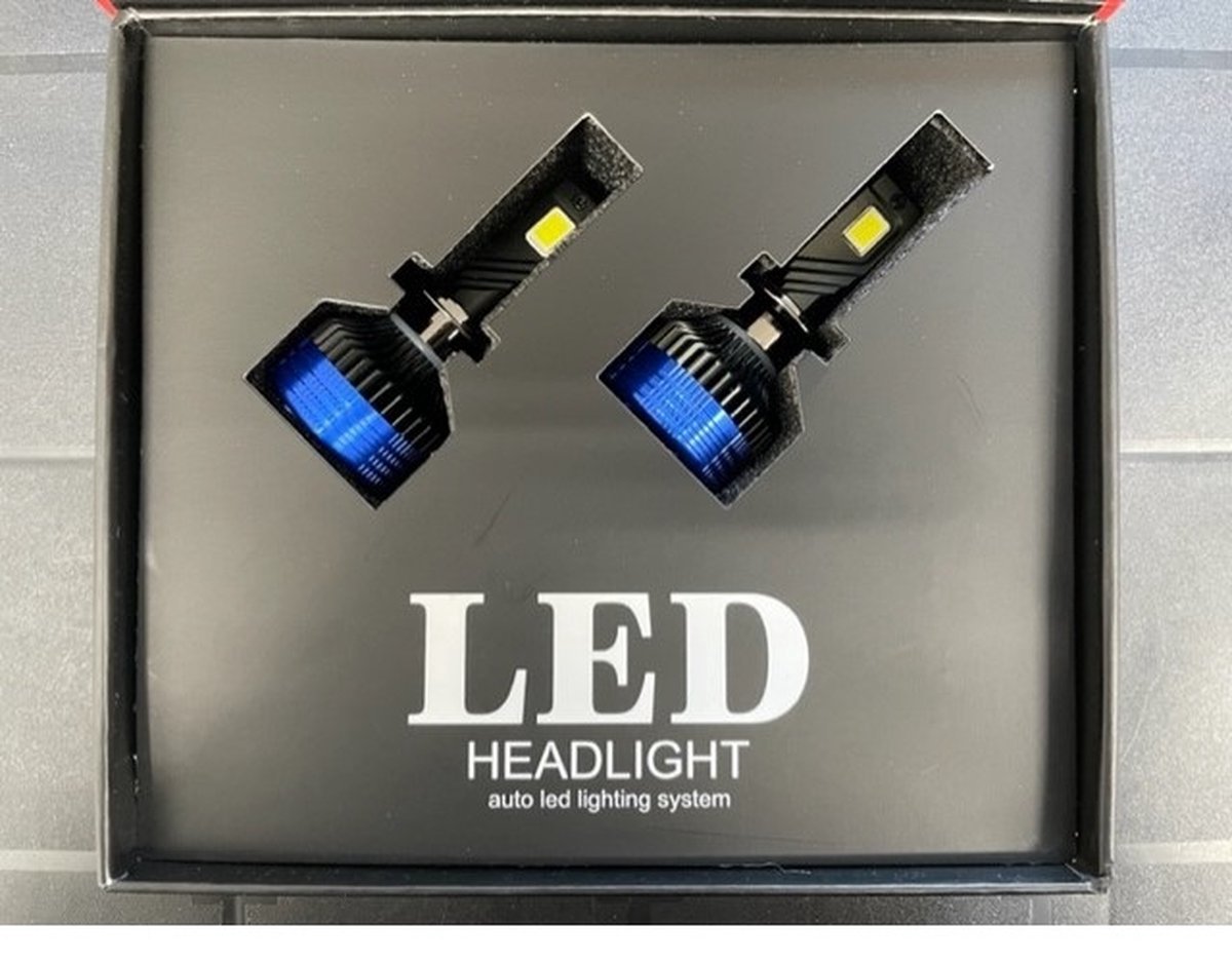 TLVX H1 Ultra High Power LED – Canbus Proof – 180 watt – 50000 Lumen - Extreem fel – Koplampen - Dimlicht - Grootlicht - Mistlicht - 12V - Juist APK lichtbeeld