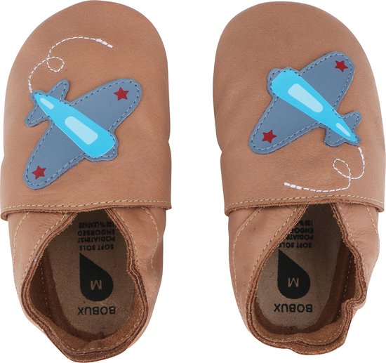 Bobux babyslofjes plane caramel
