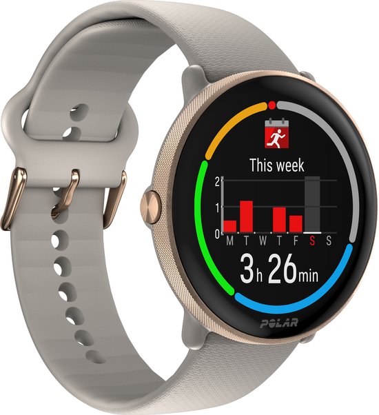 Polar Ignite 3 smartwatch in Greige Gold