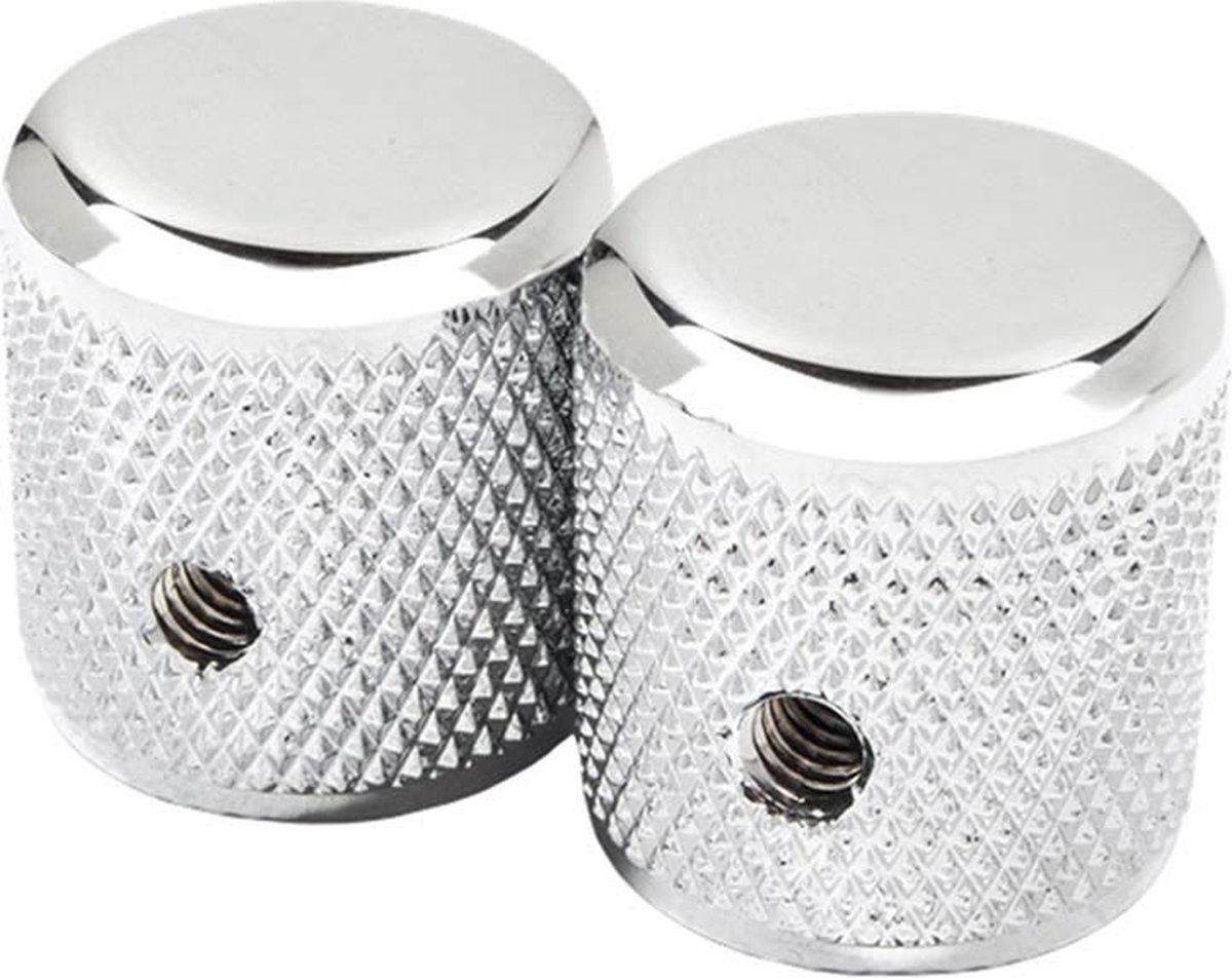 1958 Telecaster knurled knobs, 2pcs, chrome