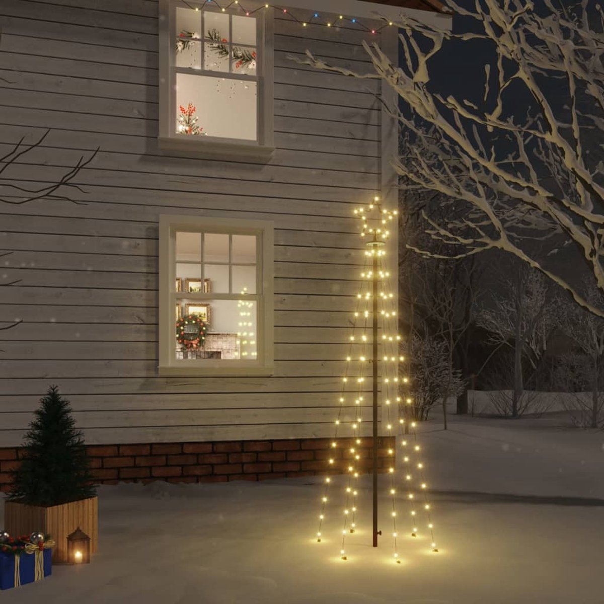 Prolenta Premium - Kerstboom met grondpin 108 LED's warmwit 180 cm