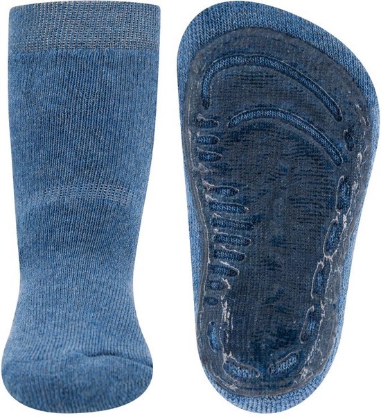 Ewers anti-slip sokken jeans blauw
