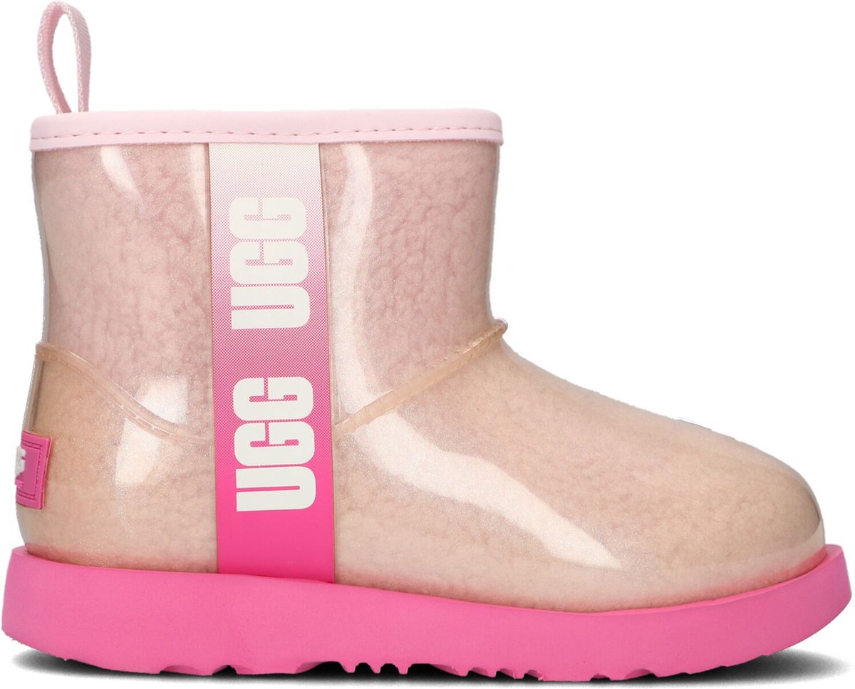 UGG Classic Clear Mini Ii Fur Boots - Bottes femmes chaudes - Filles - Rose  - Taille 36 | bol.com