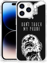 Anti Shock hybrid Case Apple iPhone 14 Pro Max GSM Hoesje met doorzichtige rand Zombie