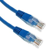 BeMatik - 0,5 m blauwe Cat.5e UTP Ethernet-netwerkkabel