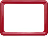 PrimeMatik - Cadre pour enseignes et affiches A4 306x215mm rouge pour signalétique