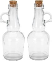 Excellent Houseware Tafeldekken olie/azijn flessen set - 2 st - 250 ml