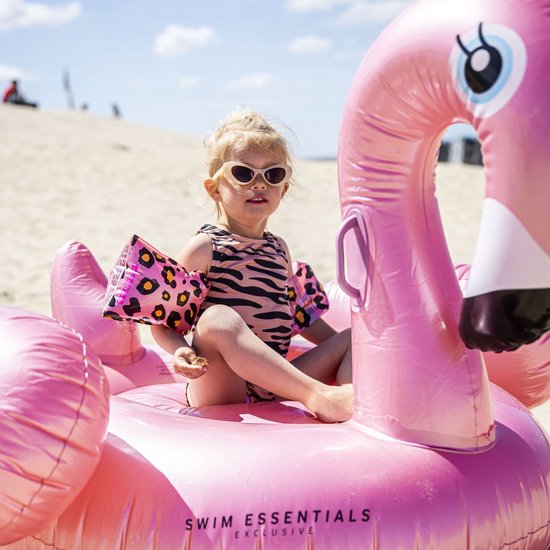 Swim Essentials Opblaas Flamingo XXL - Opblaasbaar Zwembadspeelgoed - Rosé Goud - 160 x 130 x 67 cm - Swim Essentials