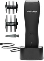 Vivid Green Bodygroomer - Scheerapparaat Mannen - Tondeuse - Met body trimmer - Body Shaver - Heren - Zwart