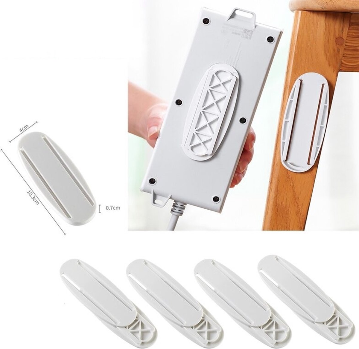 Draadloze WiFi Router Opbergdozen Kabel Plus Draad Houder Muur Opknoping Plug Board - Dubbele Deur