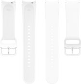 Bracelet en Siliconen - convient pour Samsung Galaxy Watch 4/Watch 4 Classic/Watch 5/Watch 5 Pro - taille M/L - blanc