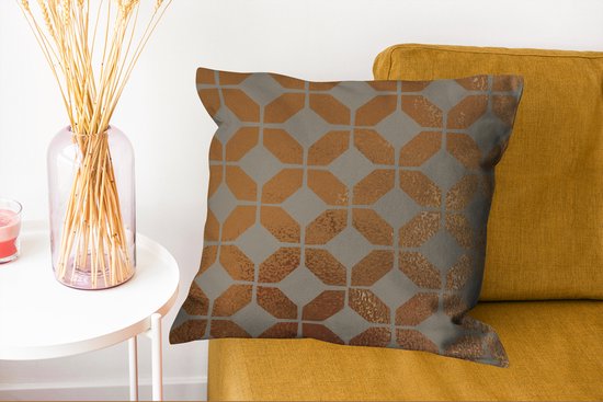 Coussins - Motifs - Or - Luxe - Grijs - 50x50 cm