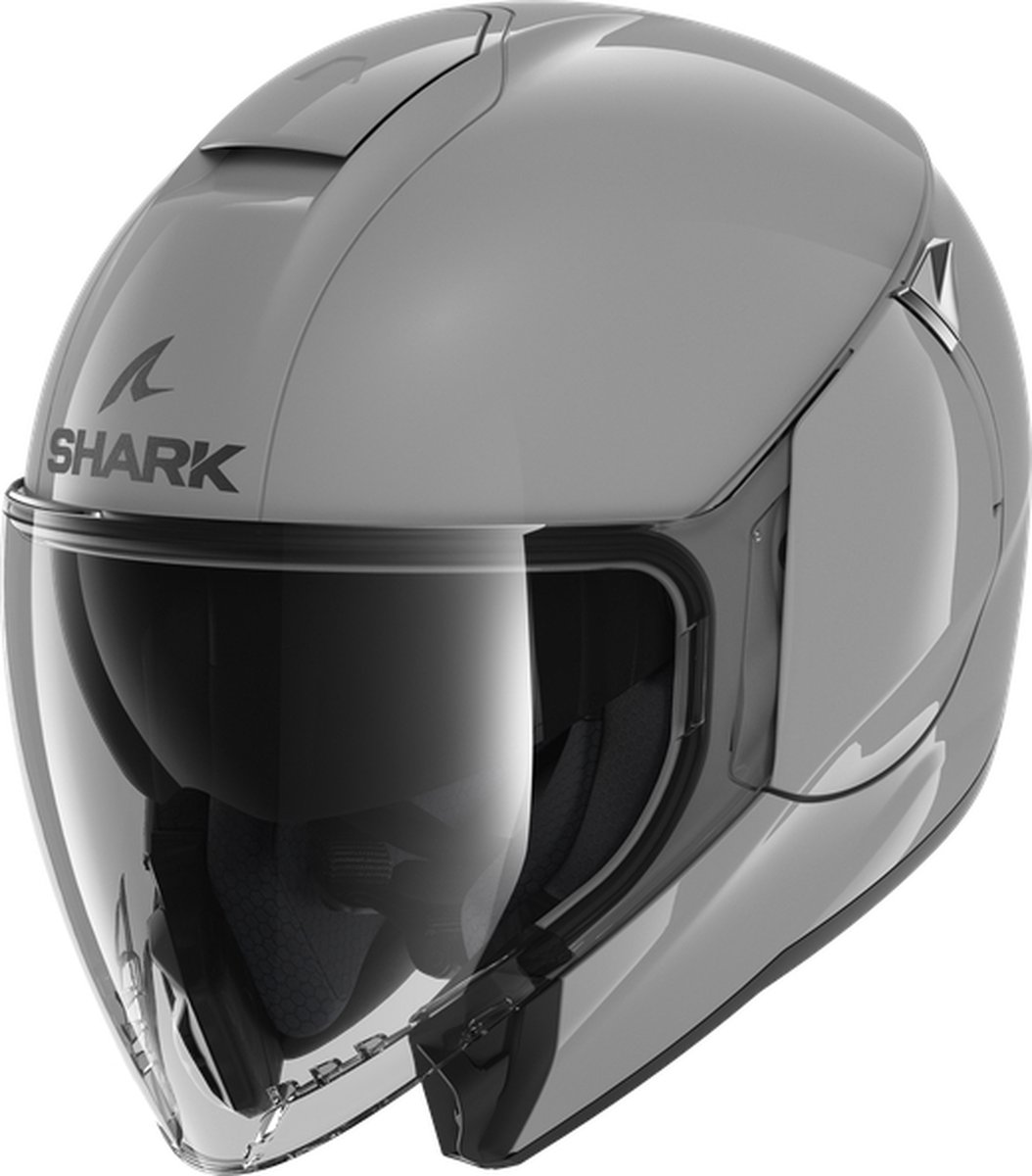 Shark Citycruiser Blank Gun Zilver S05 Jethelm XL