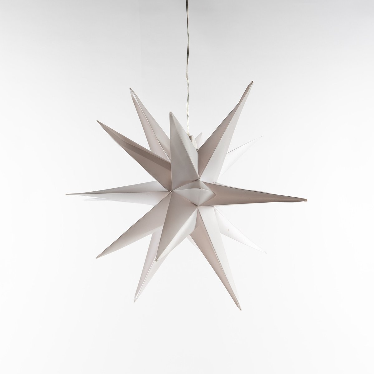 White 3D Star 35 cm en 10Led Warm White en 1,5M Transpar Anna's Col...