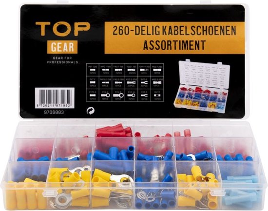 Assortiment de cosses de câble 260 pièces